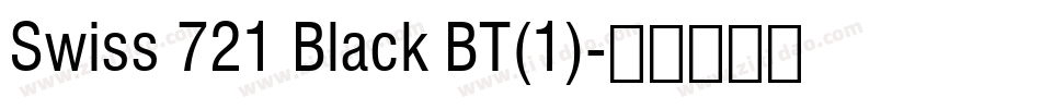 Swiss 721 Black BT(1)字体转换